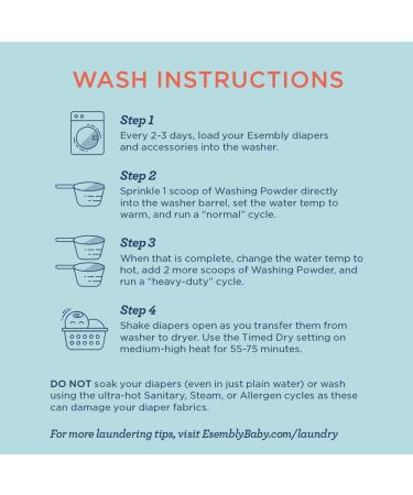 Esembly Cloth Diaper Bundle Set | Organic, Reusable, Washable | Terrazzo Size 1 (7-17lbs) | 3 Absorbent Inners, 1 Waterproof Cover | Snap Closure | Eco-Friendly - Buy Online on GoSupps.com