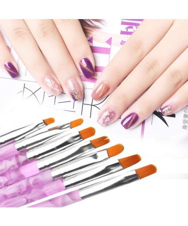 Angnya 12 PCs Nail Polish Brush Set - UV Gel & Acrylic Nail Art Tools - Professional Nail Design Kit - Buy Online on GoSupps.com