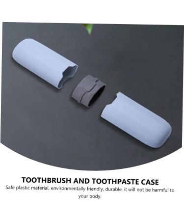 Frcolor Travel Toothbrush Case Set - 4 Portable Holders for Toothbrushes & Toothpaste | Ideal for International Shipping - Buy Online on GoSupps.com