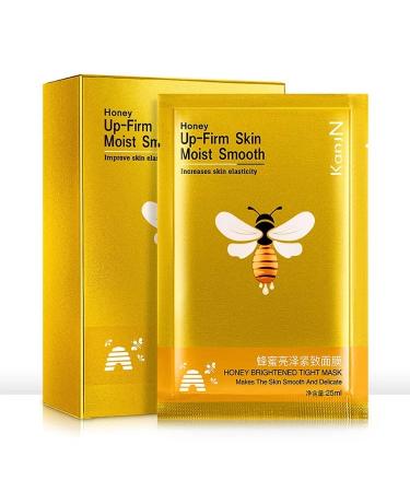 BOX OF 10 Honey Brightening Skin Moisturizing Facial Mask