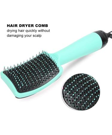 Hair Dryer Comb Hot Air Brush - 3 Gear Adjustable Styling Tool for Home Salon Use - Green - Buy Online on GoSupps.com
