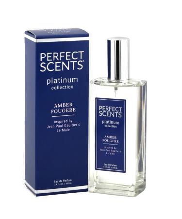 Perfect Scents Fragrances | Inspired by Jean Paul Gaultier s Le Male | Platinum Collection | Amber Fougere | Men s Eau de Parfum | Vegan Paraben & Phthalate Free | Never Tested on Animals | 3.4 Fl Oz Jean Paul Gaultier's Le Male