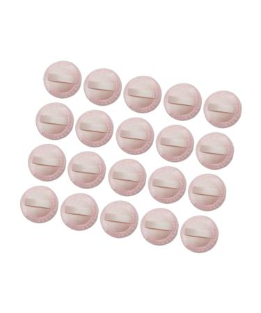 Housoutil 20pcs Powder Puff Cleaning Wipes for Puff Make up Sponge Makeup Wipes Facial Cleansing Wipes Face Makeup Foundation Makeup Pad Child Pink Flannel Dry Puff Girl 1 Count (Pack of 1) Pink