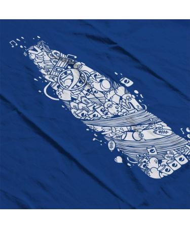 All+Every Pepsi White Doodle Bottle Men's T-Shirt M Royal Blue - Buy Online on GoSupps.com