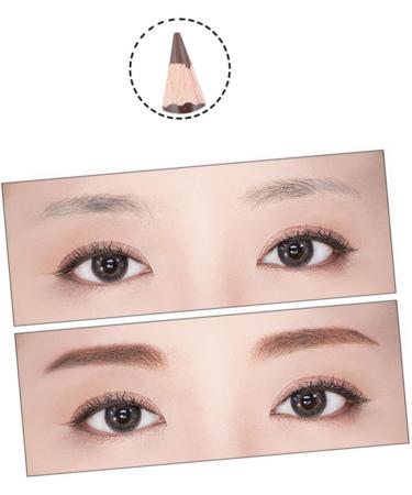 MUSISALY 2pcs Long Lasting Eyebrow Pencils Eye Brow Pencils for Women Leopard Eyebrow Brush for Women Wooden 1 count (Pack of 1) Brown - Buy Online on GoSupps.com