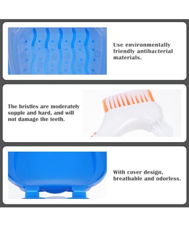 Travel Tooth Set - False Teeth Care Box with Cleaning Brush | International Shipping Available - Buy Online on GoSupps.com