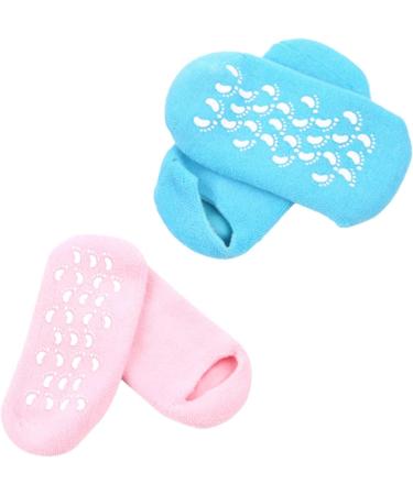 minkissy 2 Pairs Salon Moisturizing Socks Womens Socks Moisturizing Sock Socks Repair Soften Dry Moisturizing Gel Socks Silicone Hydrating Socks Moisture Socks Miss Repair Socks Feet - Buy Online on GoSupps.com