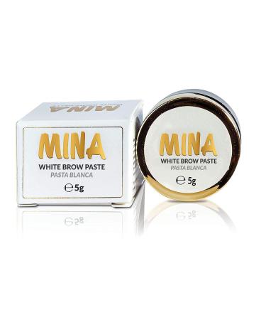 MINA White Brow Paste 5g | Draw Or Sketch The Right Shape Of The Eyebrow | Help To Perfect Your Brow Tinting