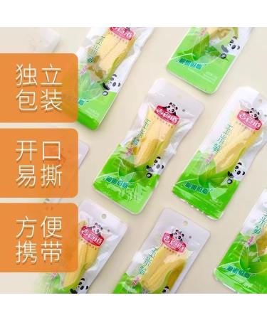 Small Corn bamboo shoots Small young corn 24g/bag hot and Spicy fresh crispy bamboo shoot crunchy tender corn vegetarian grain snack Spicy strips Latiao Chinese snack gift pack (Lemon flavor 3bag) Lemon flavor 3bag - Buy Online on GoSupps.com