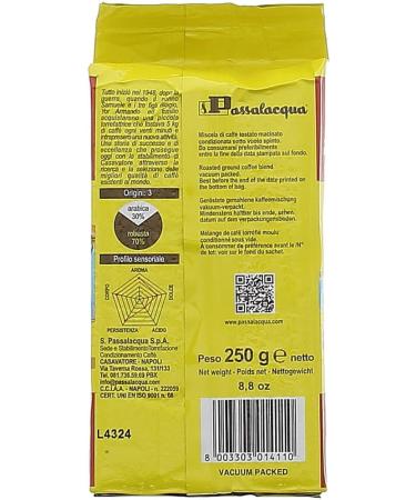 Passalacqua Alambra Lot of 8 Italian ground coffees 250 g + Italian Gourmet Pulp 400 g - Buy Online on GoSupps.com