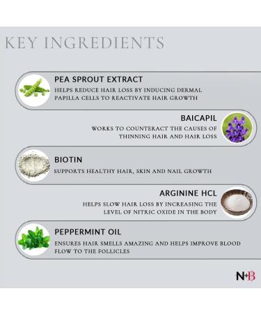 N+B Hair Growth Serum 2oz - Promotes Thicker, Fuller & Healthier Hair with Biotin | Natural-Based Formula to Prevent Hair Loss & Thinning in Women | All Hair Types - Buy Online on GoSupps.com