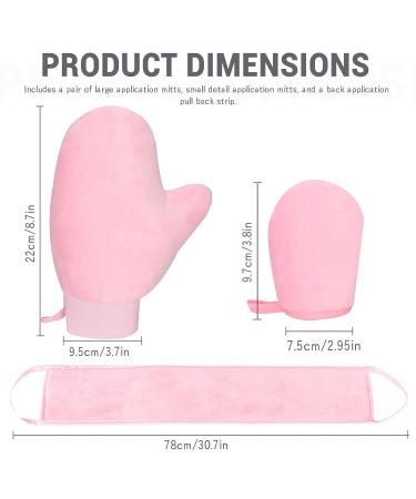 Buy Tanning Mitt & Self Tanner Back Applicator Kit | Perfect for Sunless Tan | Ideal for Face & Body | Unisex Tanning Gloves (Pink - Buy Online on GoSupps.com