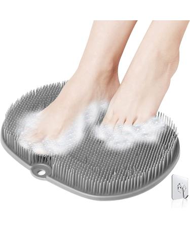 Shower Foot Massager Scrubber - Non-Slip Massage Mat for Improved Circulation and Pain Relief (Gray) - Buy Online on GoSupps.com
