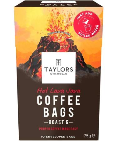 Coffee Bundle with Taylors of Harrogate Hot Lava Java Coffee Bags 10s With Flying Start Coffee (2 Pack) - Buy Online on GoSupps.com