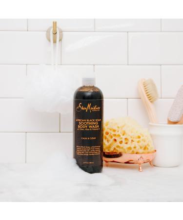 SheaMoisture African Black Soap Body Wash 13 oz - Pack of 2 | Natural Ingredients | Cleanses and Nourishes Skin - Buy Online on GoSupps.com
