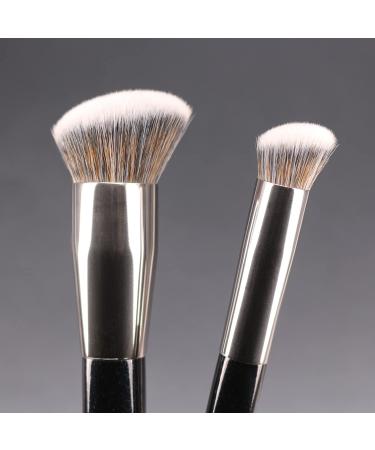 Vela.Yue Foundation Concealer Brush Set - 2pcs Makeup Brushes for Contouring Blending & Buffing Liquid Creams - International Shipping Available - Buy Online on GoSupps.com