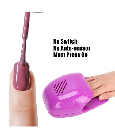 Dryer Fan - Lightweight Nail Polish Blower for Salons Home & Travel (Purple) | Fast International Shipping - Buy Online on GoSupps.com