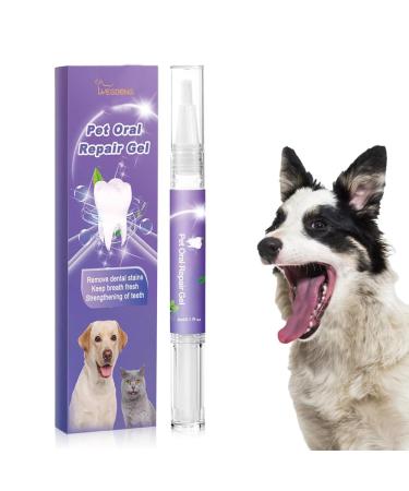 Mzshne Oral Repair Gel for Pet Eliminate Bad Breath Freshening Oral Gel for Teeth Cleaning Tool
