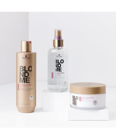 Schwarzkopf Professional BLONDME All Blondes Light Shampoo Colored Lightened Bleached Hair 3D Bond Creation System Mulberry Silk Extract Nourishing Softening Shine 300 ml - Buy Online on GoSupps.com