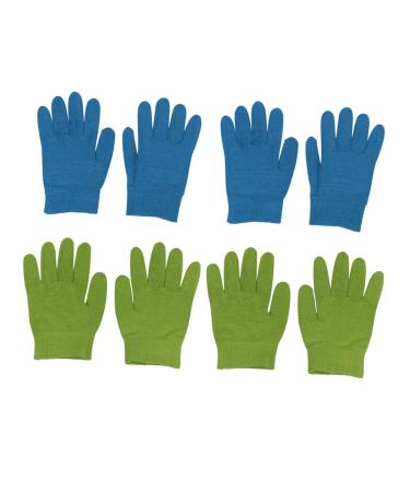 FRCOLOR 4 Pairs Moisturizing Gloves Dry Hand Gloves Spa Gel Gloves Dry Skin Gloves Facial Cleanning Gloves Touchscreen Overnight Sleeping Glove Dry Hands Miss Silica Gel Lotion Skin Care