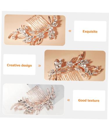 DOITOOL Bridal Comb Rhinestone Hair Comb Wedding Decorations for Ceremony Classical Pearl Trim Wedding Hair Accessories Hairpin Light Luxury Bridesmaid The Photo Zinc Alloy - Buy Online on GoSupps.com