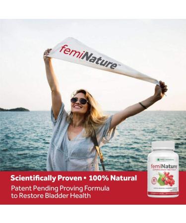 femiNature UTI Treatment for Women - Fast-Acting Bladder Cleanse with D-Mannose, Cranberry Extract, MSM & Berberine - 60 Vegan Capsules - Buy Online on GoSupps.com