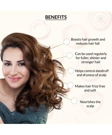 Indus Valley 100% Organic Onion Oil for Hair Fall Control - 200 ml | International Shipping Available - Buy Online on GoSupps.com