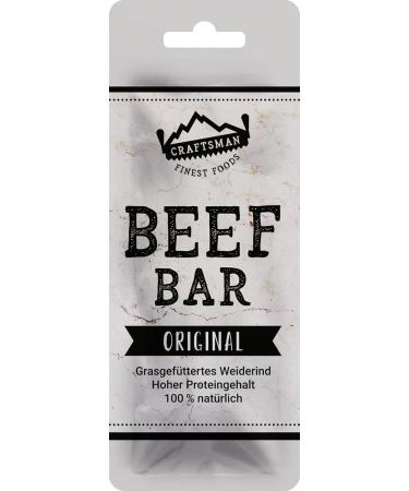 Craftsman Beef Bar Original 10x28g | 100% Natural High Protein Meat Snack | Gluten-Free No Added Sugar Jery Riegel Set - Buy Online on GoSupps.com