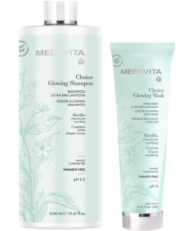 Medavita Choice Glowing Shampoo 1000ml - ultra shine - Buy Online on GoSupps.com