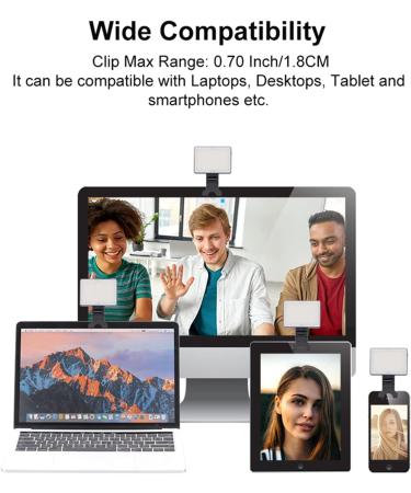 King Ma Video Conferencing Lighting: Portable LED Clip Light for Zoom Calls, Remote Working, and Live Streaming - Buy Online on GoSupps.com