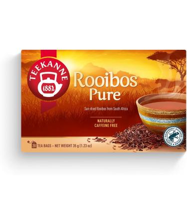 Teekanne Pure Rooibos Infusion Tea All Natural Sun Dried Rooibos from South Africa 20 Teabags - Buy Online on GoSupps.com