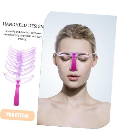 FRCOLOR Set 8 Three-dimensional Eyebrow Card Makeup Kit Eyeliner Stencils Eyebrow Makeup Stencil Modify Mold - Buy Online on GoSupps.com