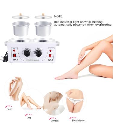 DAORDAER Professional Electric Wax Warmer for Hair Removal | Adjustable Temperature Salon Spa Wax Pot with 40 Wood Sticks - Buy Online on GoSupps.com