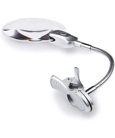 Portable Magnifier with Bright LED Light and Sturdy Clamp Lamp for Comfort and Ease of Use Enjoy Full of Stars