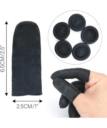G2PLUS Black Latex Finger Cots - 200pcs Anti-Static Finger Covers for Dressing Protection - Buy Online on GoSupps.com