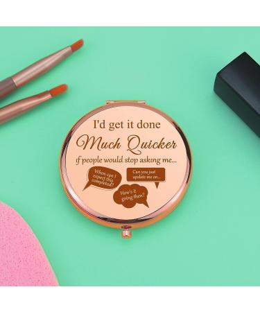 Funny Sarcastic Makeup Mirror - Perfect Gift for Women, Coworkers, Boss | Compact Folding Mirror for Christmas, Birthday - Buy Online on GoSupps.com