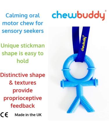 Sensory Direct Chewbuddy & Lanyard - Purple Sensory Chew and Teething Aid for Kids and Adults with Autism, ADHD, SPD, Oral Motor Needs | Anxiety Relief Tool - Buy Online on GoSupps.com