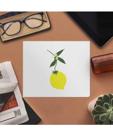 2 x Lemon with Leaves Microfiber Cleaning Cloths - Eco-Friendly Durable & Highly Absorbent - International Shipping Available - Buy Online on GoSupps.com