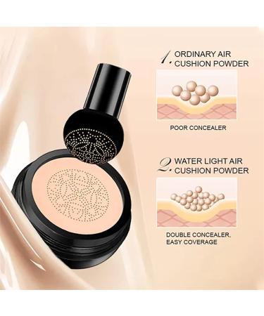 Flawless CC Cream Mushroom Head Air Cushion Cc Cream Lightweight and Smoothing Natural Concealer Makeup Long Lasting Matte Concealer - Buy Online on GoSupps.com