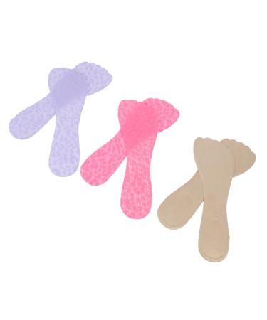 FRCOLOR 3 Pairs Flower Shaped Fish Mouth Insole Orthotic Insoles High Heel Insoles Invisible Cushion Insoles Arch Support Insoles Shoe Insoles Women Sandals Lace Cotton Women's Soft