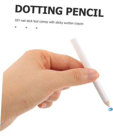 20pcs Nail Point Drill Pencil Nail Gem Picker Wax Pen Nail Dotting Nail Art Picker Diy Dotting Pen Nail Art Tools Special Nail Art Tool White Nail Sticker Drill 5d Wood Rhinestones - Buy Online on GoSupps.com