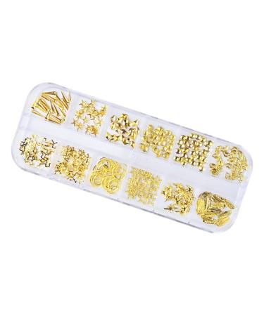 minkissy 1 Box Nail Art Decoration Nail Decorations for Nail Art Nail Tools Manicure Tools Nail Art Ornaments Nail Art Rivet Manicure Decoration Diy Nail Accessories Gem 3d Rose Gold Size 1 Picture 3