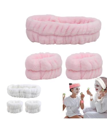 JYJLLM brand 2 sets of face washing wrist towel combinations wrist bands for face wrist bands for face washing face wash face wash wristbands hair band for washing band for washing