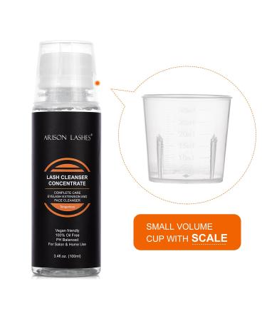 LASH Bath Foam Cleanser - Professional Oil-Free Vegan Lash Shampoo for Eyelash Extensions | 100ml Tangerines - Ganju - Buy Online on GoSupps.com