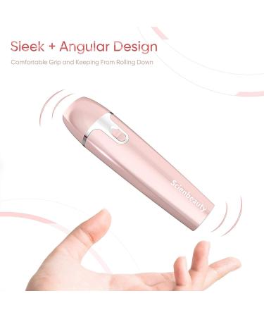 Scienbeauty Painless Electric Facial Hair Remover Trimmer for Women - Pink Ladies Shaver with Dust Protection Cover for Peach Fuzz & Lip Hair - Buy Online on GoSupps.com