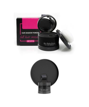 Hairline Powder for Instant Root Cover Up | Volumizer for Thinning Hair & Bald Spots | Windproof & Sweatproof | 4g Black - Perfect Hair Touch Up for Men & Women - Buy Online on GoSupps.com