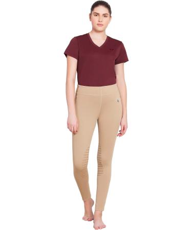 TuffRider Ladies Taylor Tee Short Sleeve T-Shirt - Wine, Small - Buy Online on GoSupps.com