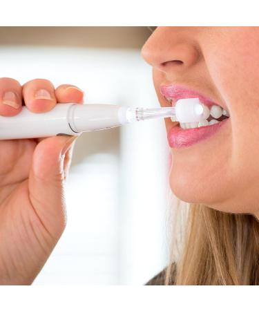 Lumi 360 Round Head Sonic Electric Toothbrush for Adults - LED Microfiber Bristles, Gentle Sonic Technology, Vibrating, 4 Brush Heads - 5 Piece Set - Buy Online on GoSupps.com