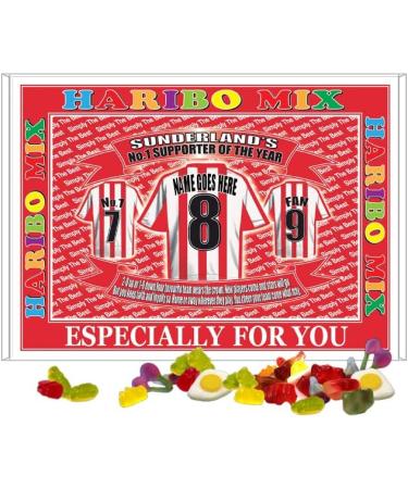 Sunderland Football Shirt Personalised Gift Boxed Sweets Variety - Buy Online on GoSupps.com