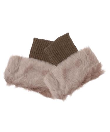 Inoomp 2 pairs of boots made of fur knitted boot warmers socks with boot cuffs warm boot socks leg cuff for shoes accessories thermal socks women acrylic